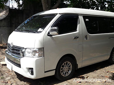 Toyota Super Grandia - Van for rent - AJ88 Car Rental - Davao City